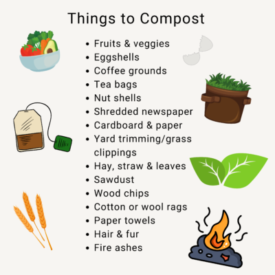 Things to add to your compost bin