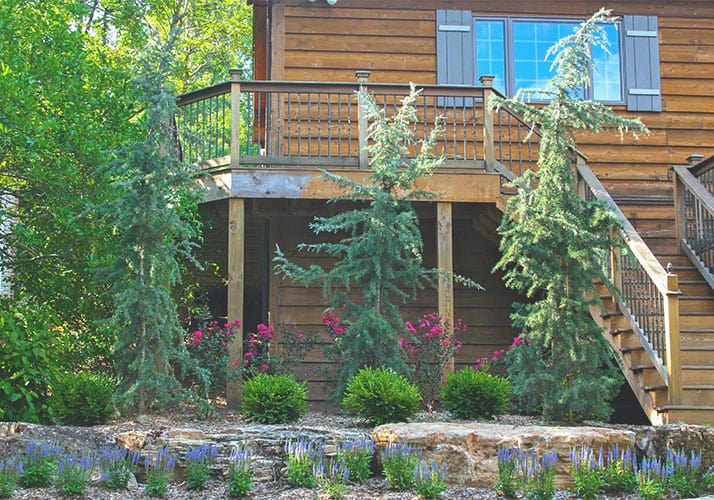 Photo of residential landscape project completed by Frisella Nursery