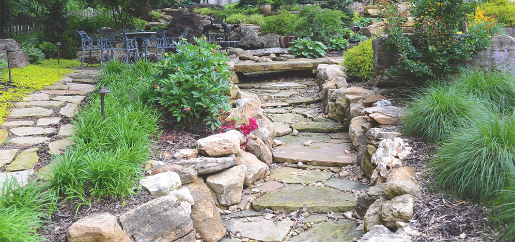 Photo of residential landscape project completed by Frisella Nursery